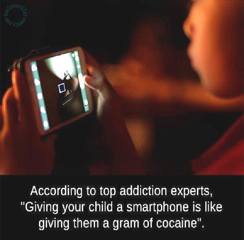 Selon les plus grands experts en toxicomanie, "donner un smartphone à votre enfant, c'est comme de lui donner un gramme de cocaïne."