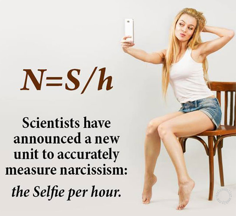 N=S/h - Des scientifiques ont annoncé une nouvelle unité pour mesurer avec précision le narcissisme: le Selfie par heure.