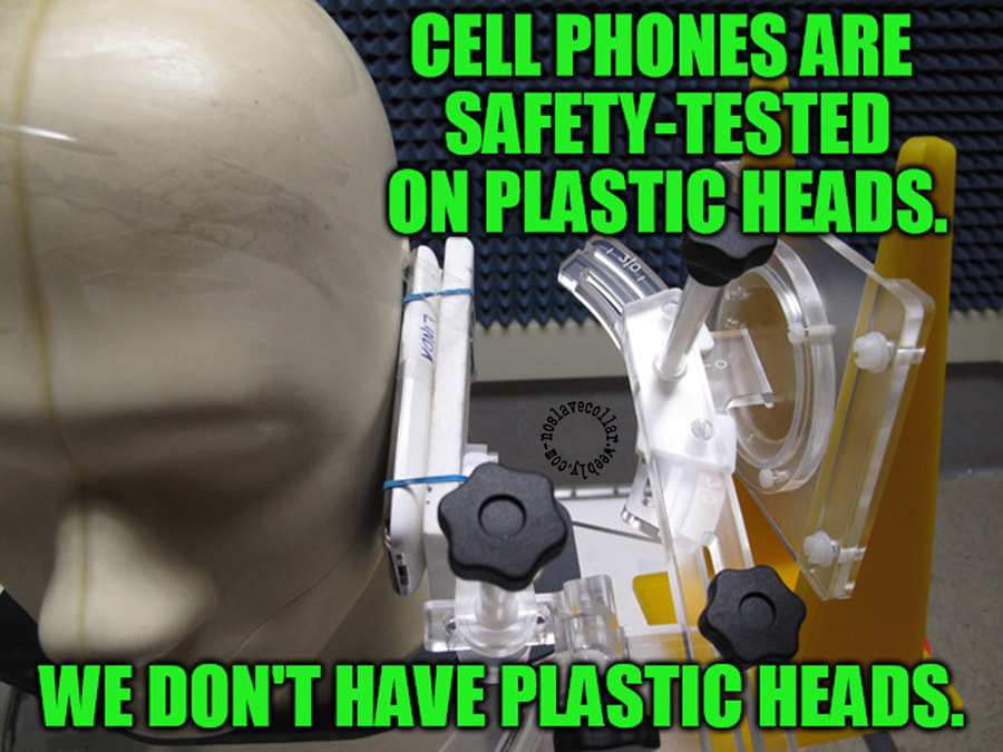 Les téléphones portables sont soumis à des tests de sécurité sur des têtes en plastique. Nous n'avons pas de tête en plastique.