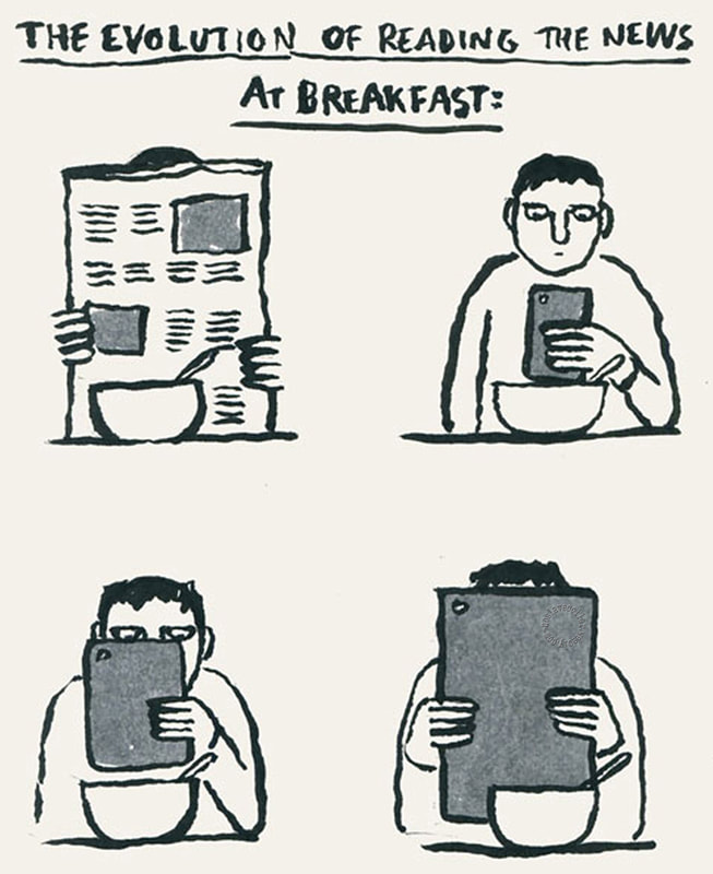 L'évolution de la lecture des infos au petit déjeuner