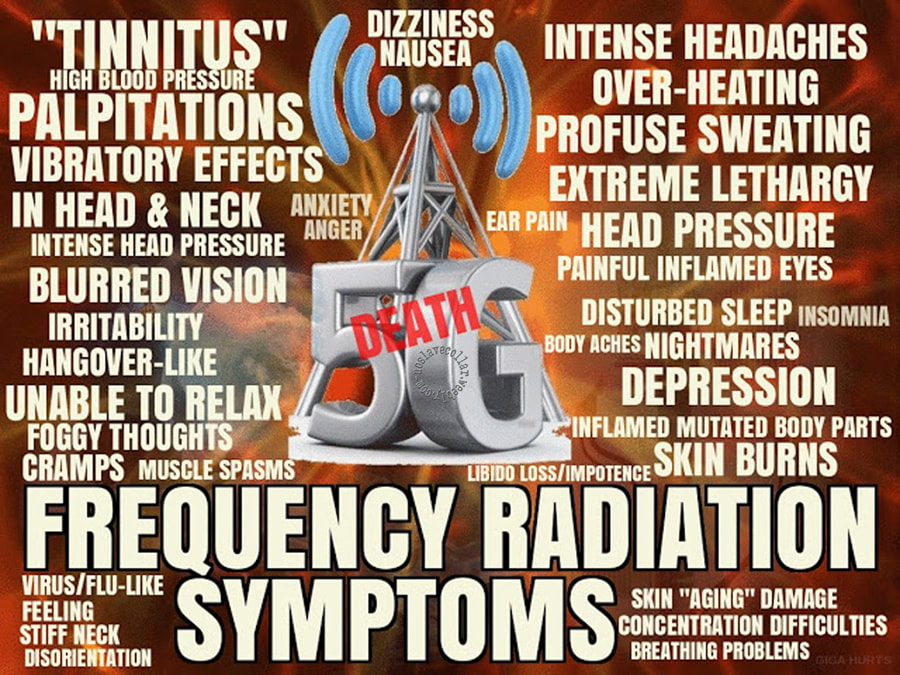 Symptômes de radiation par fréquences