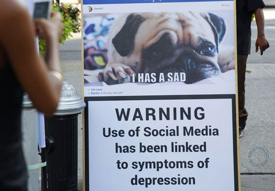Avertissement - L'utilisation des médias sociaux a été associée à des symptômes de dépression