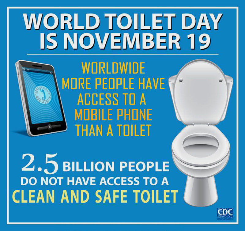 La journée mondiale des toilettes a lieu le 19 novembre - Dans le monde, plus de personnes ont accès à un téléphone portable qu'à des toilettes - 2,5 milliards de personnes n'ont pas accès à des toilettes propres et sûres