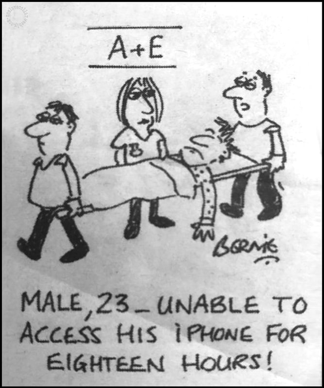 Aux urgences - Homme, 23 ans, incapable d'accéder à son iPhone pendant 18 heures!