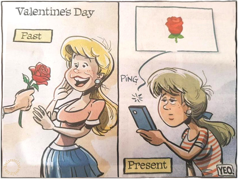 La Saint-Valentin, hier et aujourd'hui