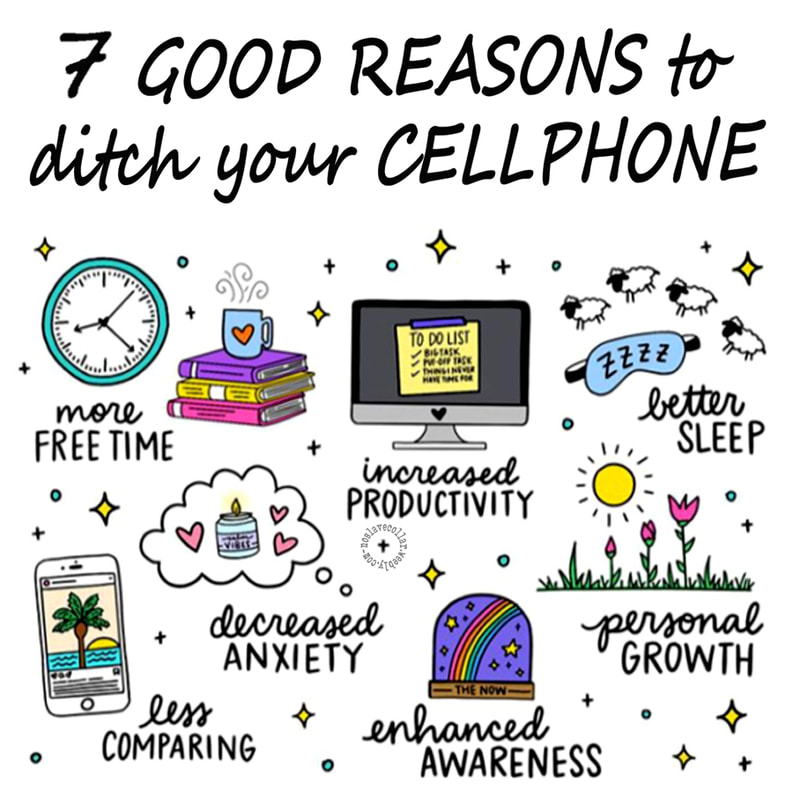 7 bonnes raisons de se débarrasser de son téléphone portable: plus de temps libre, productivité accrue, un meilleur sommeil, diminution de l'anxiété, croissance personnelle, moins de comparaisons, une meilleure conscience