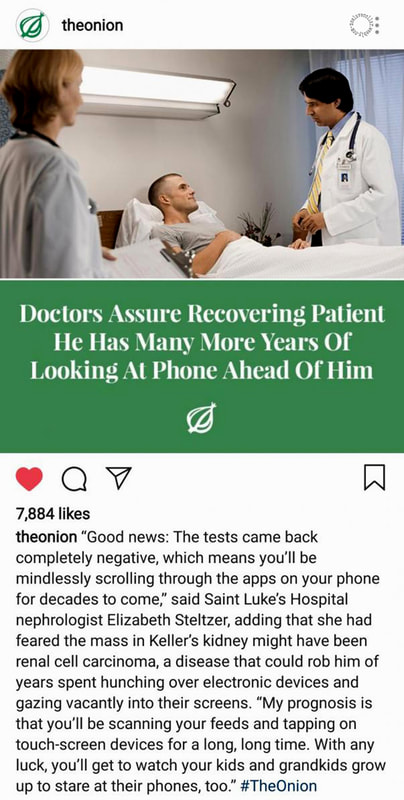 Les médecins assurent au patient en convalescence qu'il a encore de nombreuses années devant lui à regarder son téléphone - article satirique
