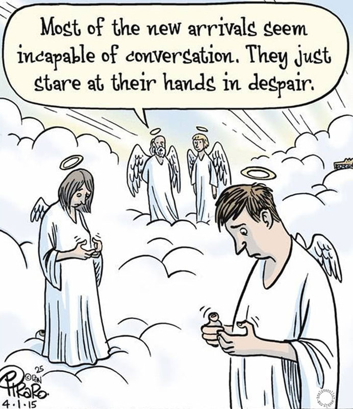 Au paradis, même les anges sont incapables de converser.