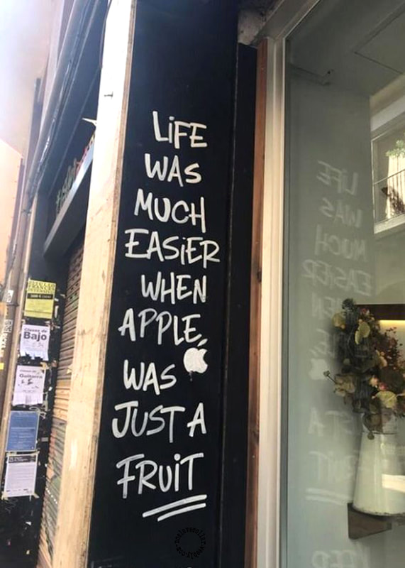 La vie était bien plus facile lorsque la pomme n'était qu'un fruit.